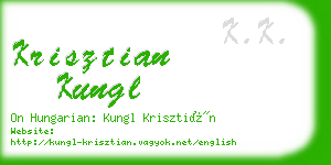krisztian kungl business card